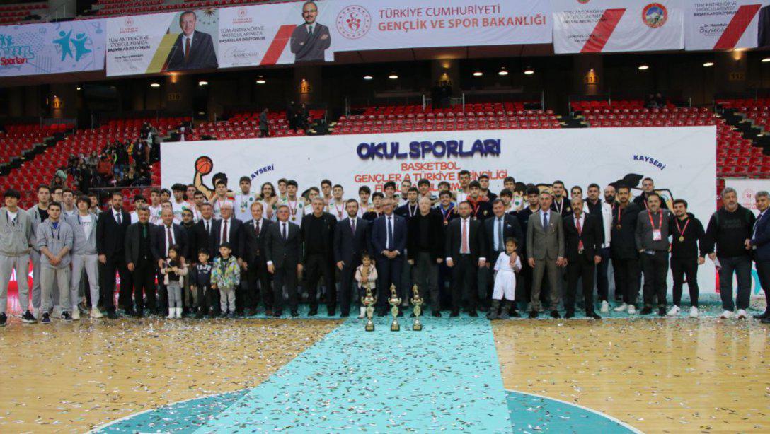 Okullar arası Genç A Basketbol Türkiye Şampiyonası Final Müsabakaları Tamamlandı.